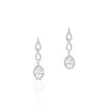 Kolczyki mosiężne z cyrkoniami