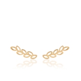 Kolczyki złote listki