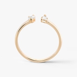 Pierścionek złoty z cyrkoniami