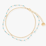 Bransoleta srebrna na nogę