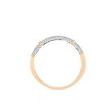 Pierścionek złoty z diamentami