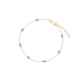 Bransoleta złota z kamieniem księżycowym