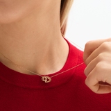 Naszyjnik złoty z diamentem laboratoryjnym Czułość