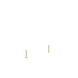 Kolczyki srebrne pozłacane półkola