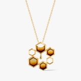 Wisiorek srebrny z bursztynem Miodowa