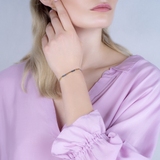 Bransoleta złota bicolor