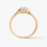 Pierścionek złoty z brylantem