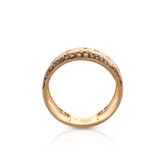 Pierścionek złoty z diamentami