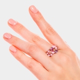 Pierścionek różowe złoto Kwiaty Nocy