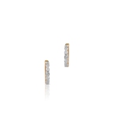 Kolczyki złote koła z diamentami