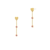 Kolczyki Różowy Kier Wonderland