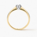 Pierścionek złoty zaręczynowy Jedyny