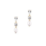 Kolczyki złote z perłą Ceremonials