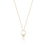 Wisiorek złoty z motywem pierścionka