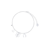 Bransoleta srebrna celebrytka