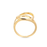 Pierścionek srebrny pozłacany