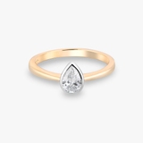 Pierścionek złoty z diamentami Nuova