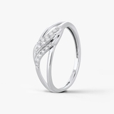 Pierścionek złoty z diamentami