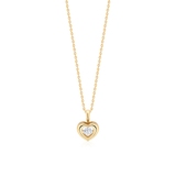 Wisiorek złoty z diamentem