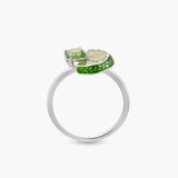 Pierścionek srebrny Kwiaty Nocy Limonki