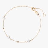 Bransoleta złota z perłami