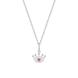 Wisiorek srebrny z motywem korony