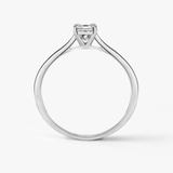 Pierścionek zaręczynowy białe złoto Niezwykły