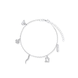 Bransoletka srebrna z cyrkoniami