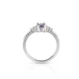 Pierścionek srebrny z cyrkoniami