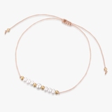 Bransoleta sznurkowa z perłami