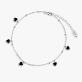 Bransoleta srebrna na nogę