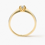 Pierścionek złoty zaręczynowy Jedyny