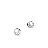 Kolczyki złote z diamentami Galaktyka