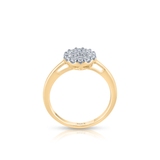 Pierścionek złoty z brylantami