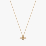 Naszyjnik srebrny pozłacany pszczoła