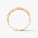 Pierścionek złoty z cyrkoniami