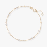 Bransoleta złota z perłami