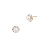 Kolczyki złote z perłą Ceremonials