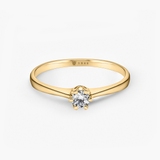 Pierścionek zaręczynowy złoty Jedyny