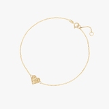 Bransoletka złota serce