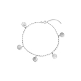 Bransoleta srebrna na nogę