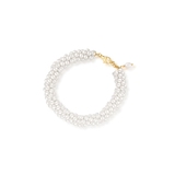 Bransoleta srebrna z perłami