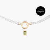 Wisiorek złoty z oliwinem