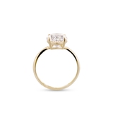 Pierścionek złoty z cyrkonią
