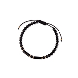 Bransoleta sznurkowa z onyksami