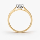 Pierścionek zaręczynowy złoty Romantyczny