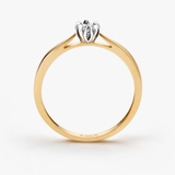 Pierścionek zaręczynowy złoty Romantyczny