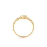 Pierścionek złoty ze złotą gwiazdką