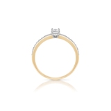 Pierścionek zaręczynowy złoty Szczęśliwy