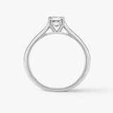 Pierścionek zaręczynowy białe złoto Niezwykły